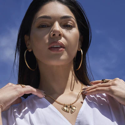 Yaxche XL hoop earrings