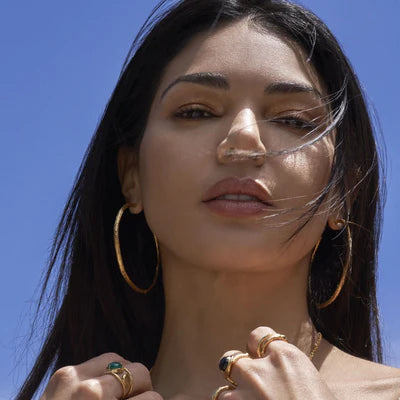 Yaxche XL hoop earrings