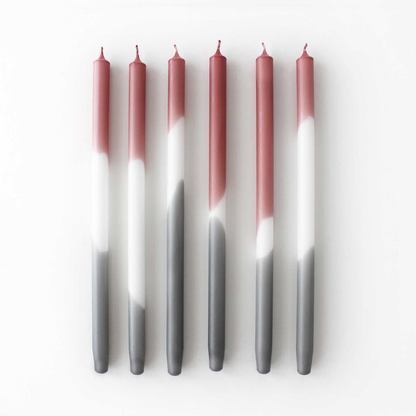 FOGGY MAROON DIP DYE CANDLES | single piece