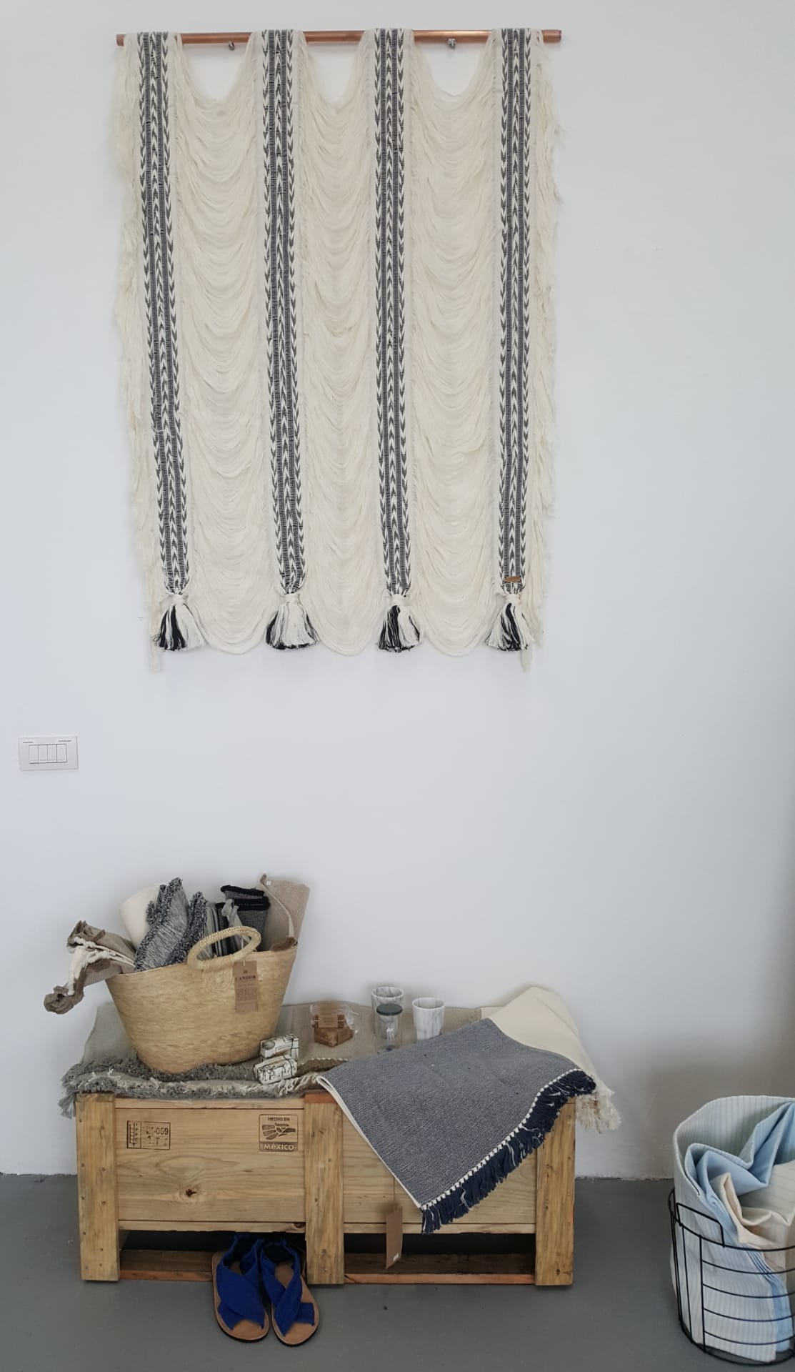 Wall Hanging: When Cotton meets Copper