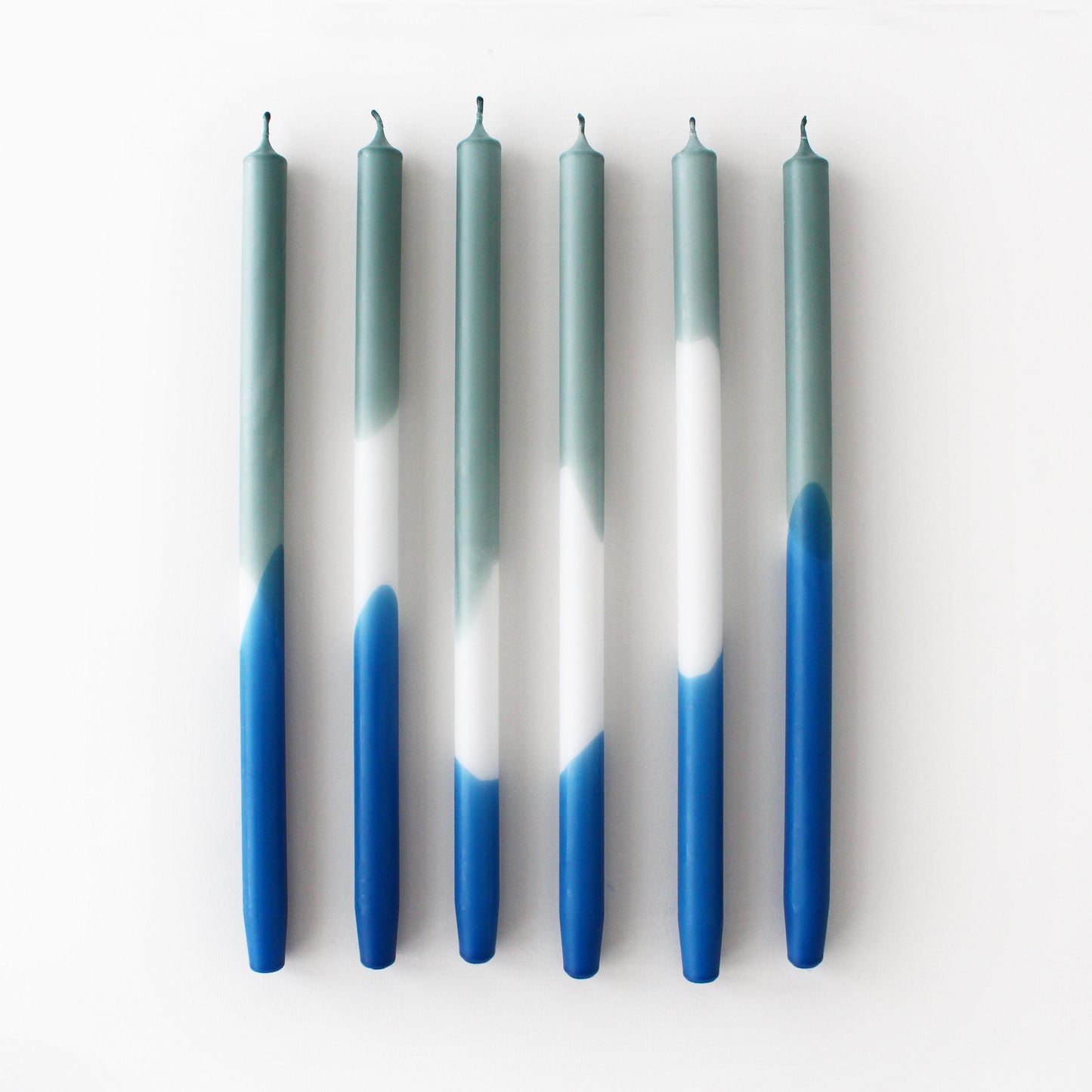 NAUTIC OLIVE DIP DYE CANDLES | set of 6
