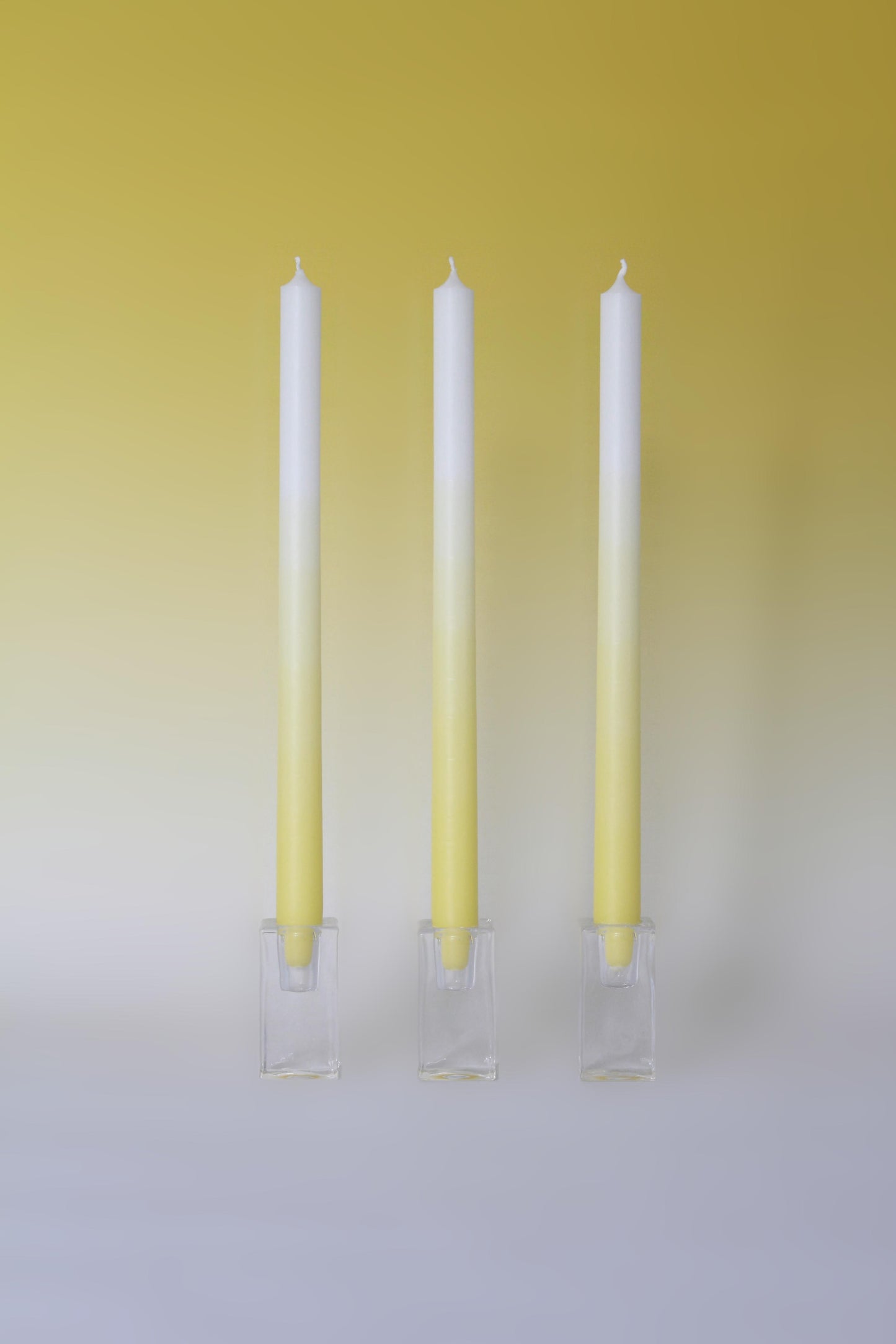 GRADIENT CANDLES | CANARY YELLOW