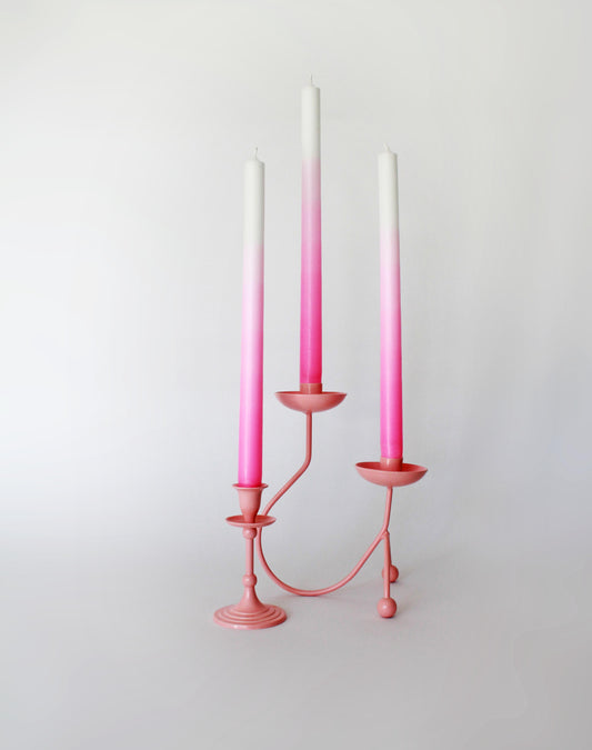 GRADIENT CANDLES | HOT PINK (set of 6, in a gift box)