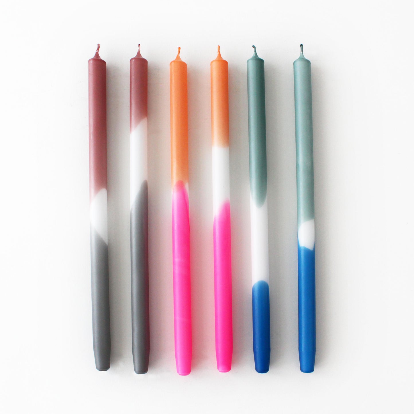 NAUTIC OLIVE DIP DYE CANDLES | single piece