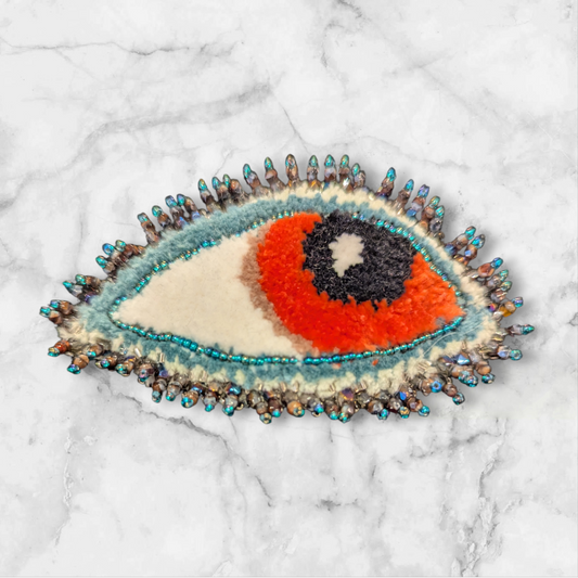 Brooch Eye _ Big Turquoise