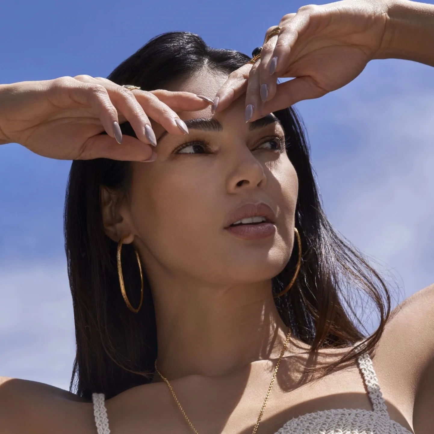 Yaxche XL hoop earrings