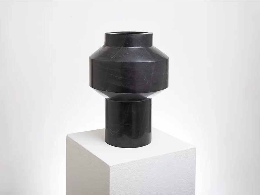 Double-sided Black Marble Flower Vase