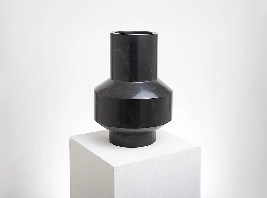 Double-sided Black Marble Flower Vase