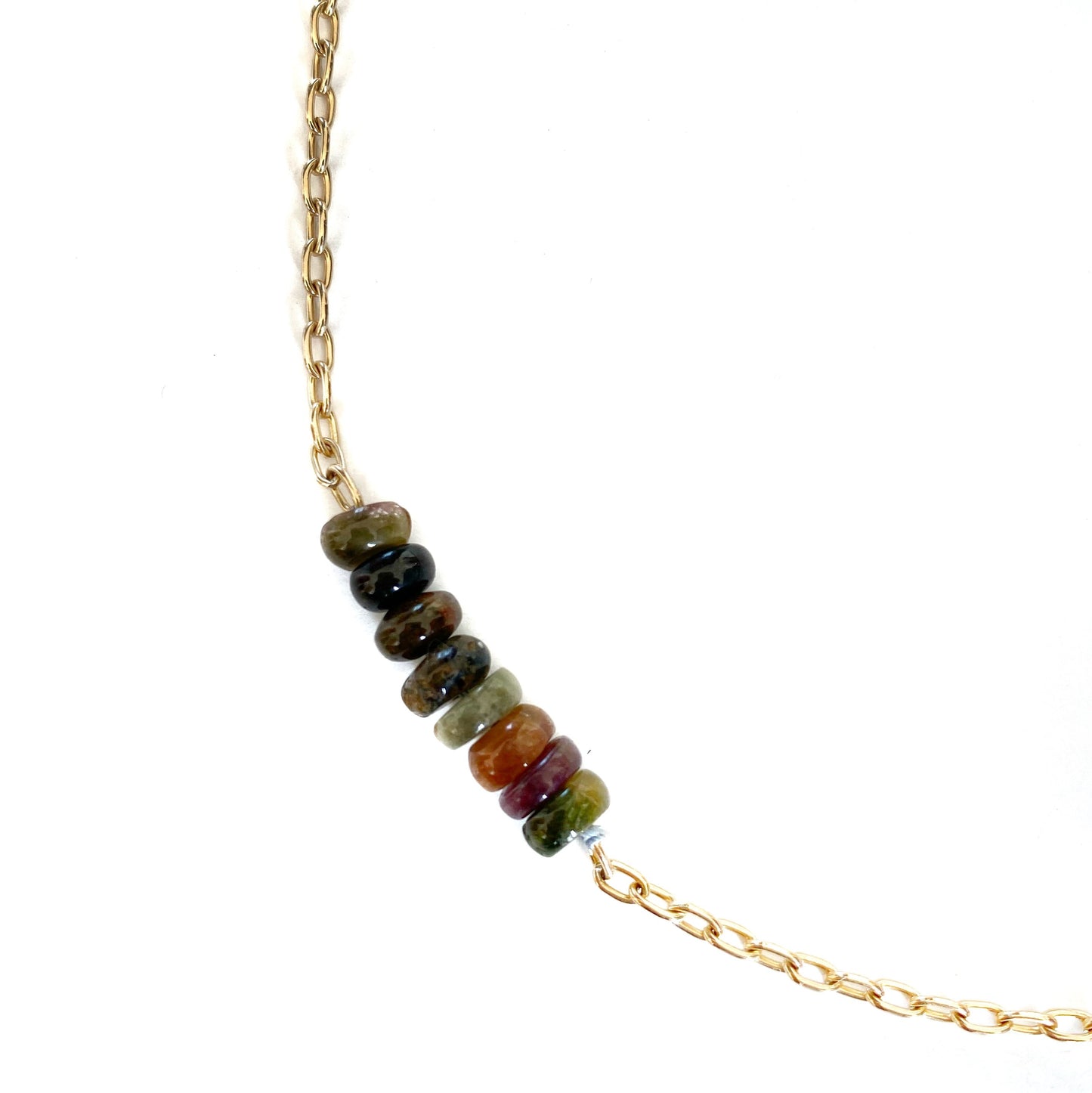 Tourmaline Chain Necklace