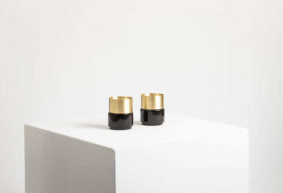 Marble Brass Candle Holders