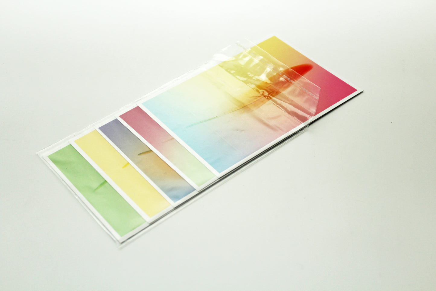 POSTCARDS (SET OF 5) GRADIENT FEATHER